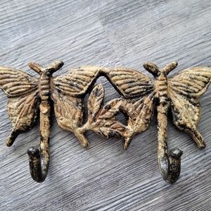 Rustic Butterfly Hooks